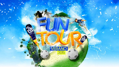 Funtour Banners ArtDigital Design art digital banners digital art graphic design identidad travel