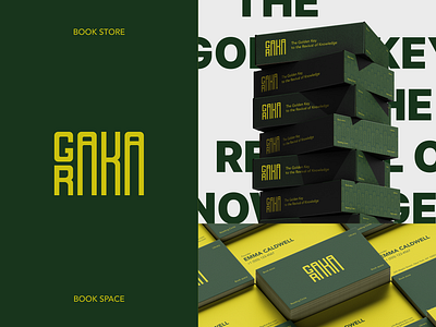 GAKARAKA | Book store book book space book store brand identity branding logo