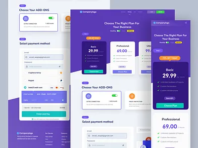 Pricing Plan Website Design landing landing page pricing pricing plan pricing ui pricing website product designer ui ux visual designer web design website