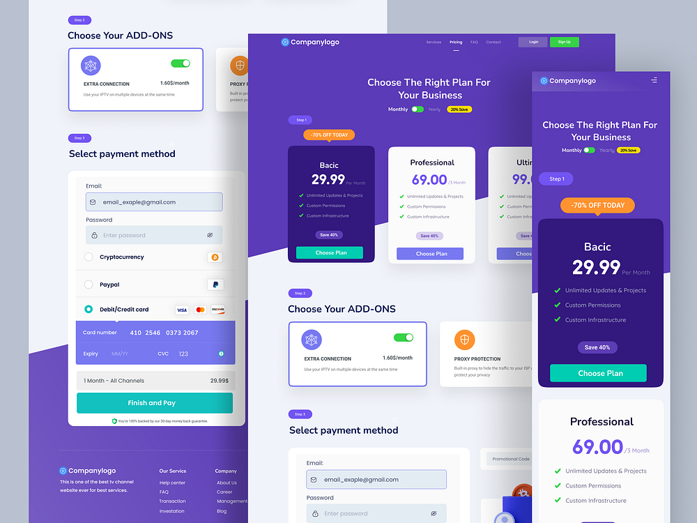 Pricing UI designs, themes, templates and downloadable graphic elements ... image.