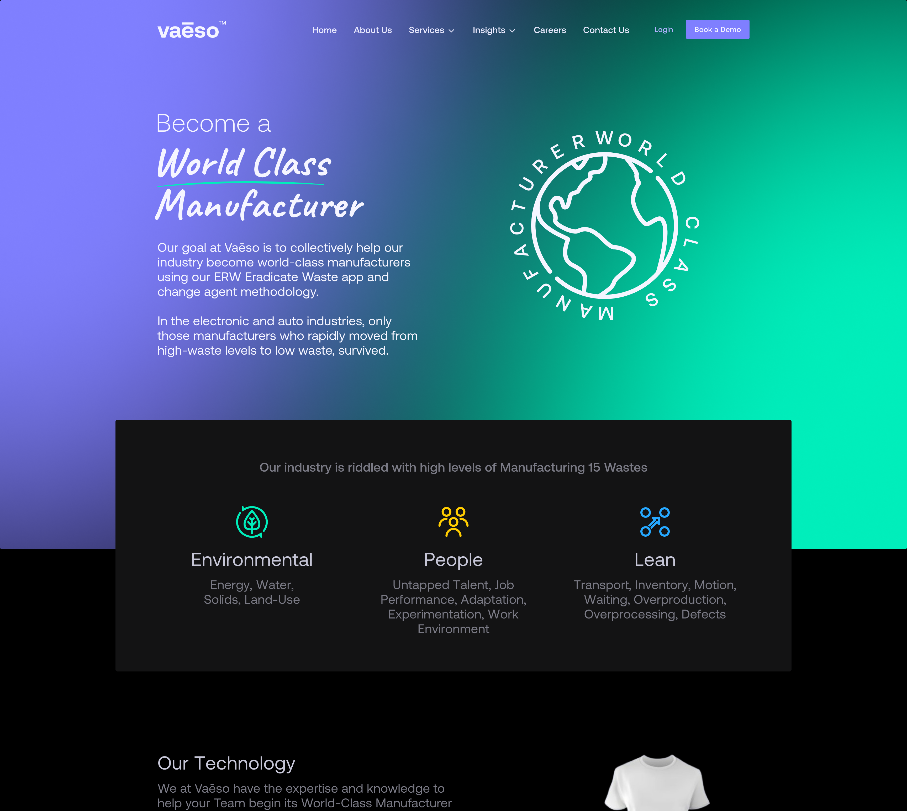 vaēso website figma flat design landing page saas ui website