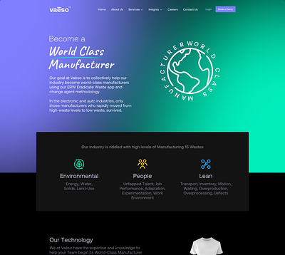 vaēso website figma flat design landing page saas ui website