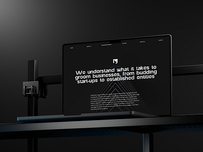 Investment Firm – Landing Page corporate dark finance landing page ui ux website