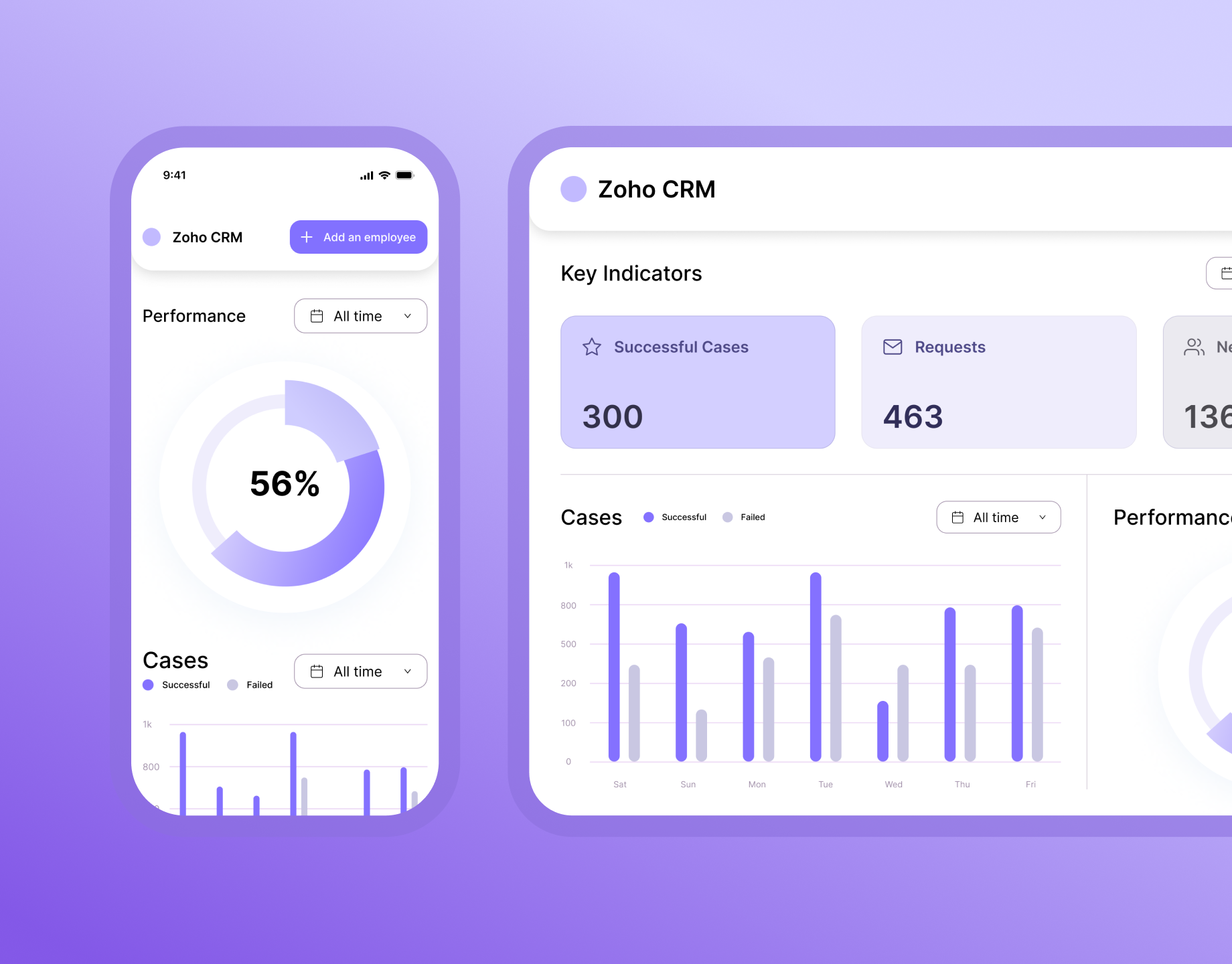 Zoho CRM System | Dashboard concept crm crm system dashboard design interface ui uiux ux