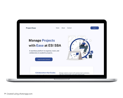 Final Project Management web app design ui uiux web