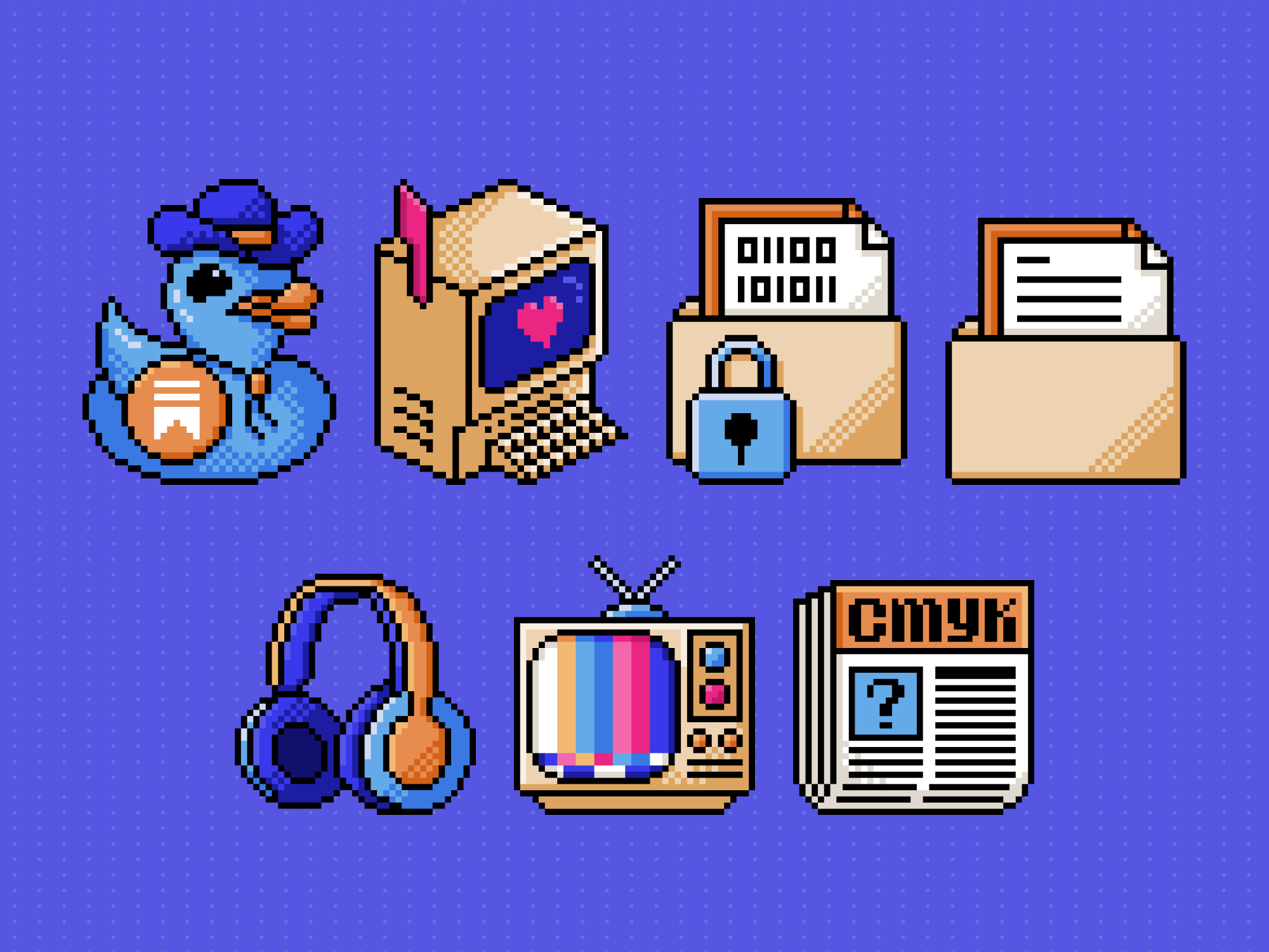 Example of Pixel Icon Design