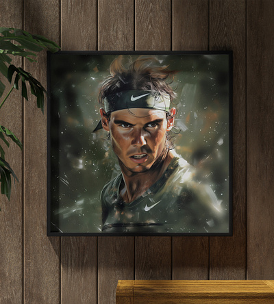 XXL Acrylic Glass Print | Tennis - "Rafael Nadal Legend" art branding design digital art graphic design nadal paintings print rafael nadal tennis