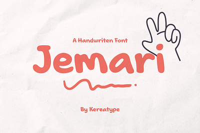 Jemari - A Playful Handwritten Font branding brush design font fonts illustration lettering logotype sans serif typography