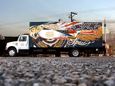 Street Bow / 2015 food truck mural painting restaurant restaurante