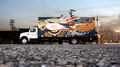 Street Bow / 2015 food truck mural painting restaurant restaurante