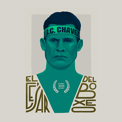 Julio César Chávez / 2016 boxeador boxeo boxing el cesar del boxeo gran campeón mexicano illustration ilustración julio cesar chavez mexican warrior