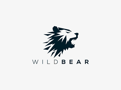 Wild Bear Logo animal animal logo animals animals logo bear bear logo bears grizzly bear grizzly bear logo polar bear polar bear logo white bear wild bear logo