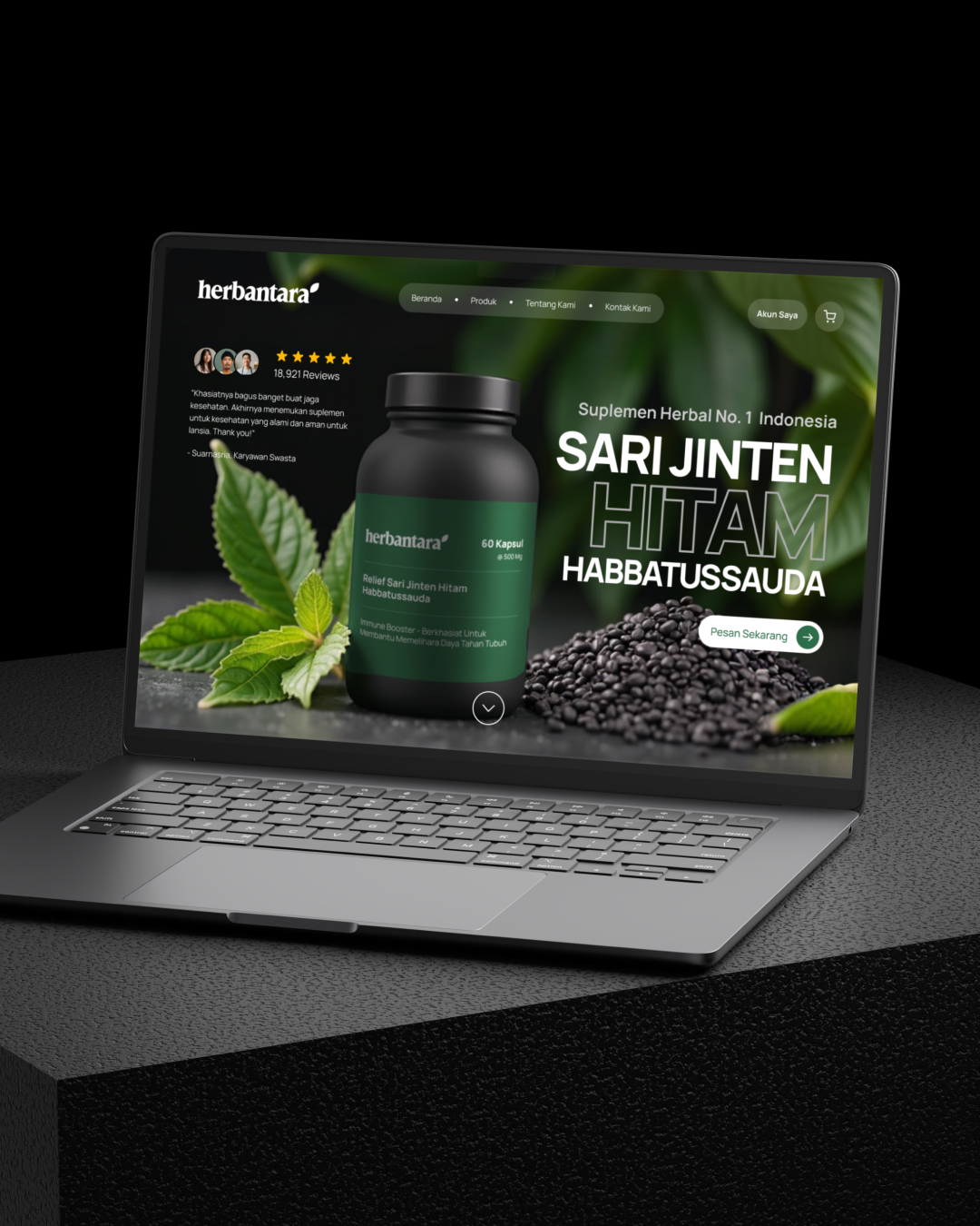 Landing Page Ecommerce for Supplement Herbal branding graphic design marketing ui ui design ux ux design web design website design