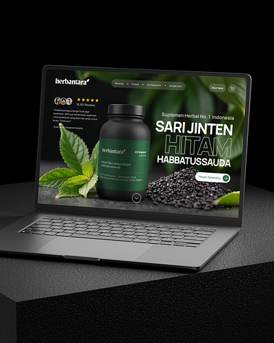 Landing Page Ecommerce for Supplement Herbal branding graphic design marketing ui ui design ux ux design web design website design