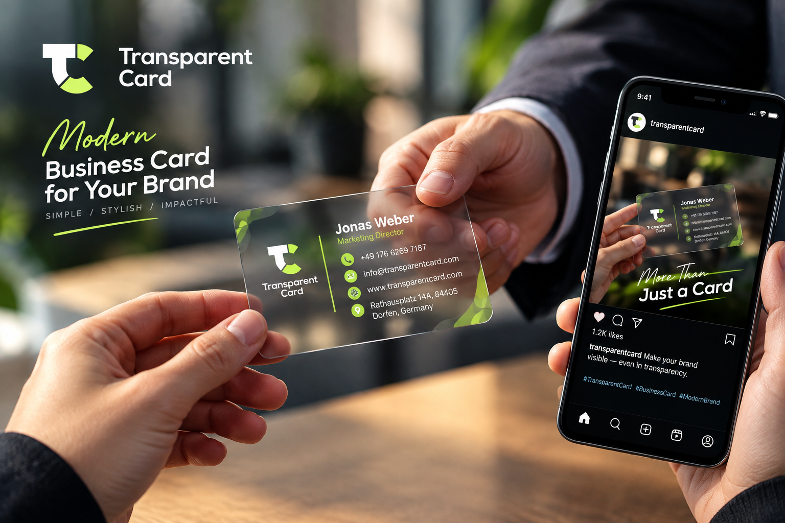 Industrial Transparent Business Card & Mockups designs! banner ads banner design business card design facebook post graphic design instagram post mockup design print design social media post transparent card