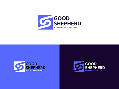 Good Shepherd Logo blue brand identity branding graphic design health care hospital logo logo logomark logotype medicine minimal logo redesign s logo