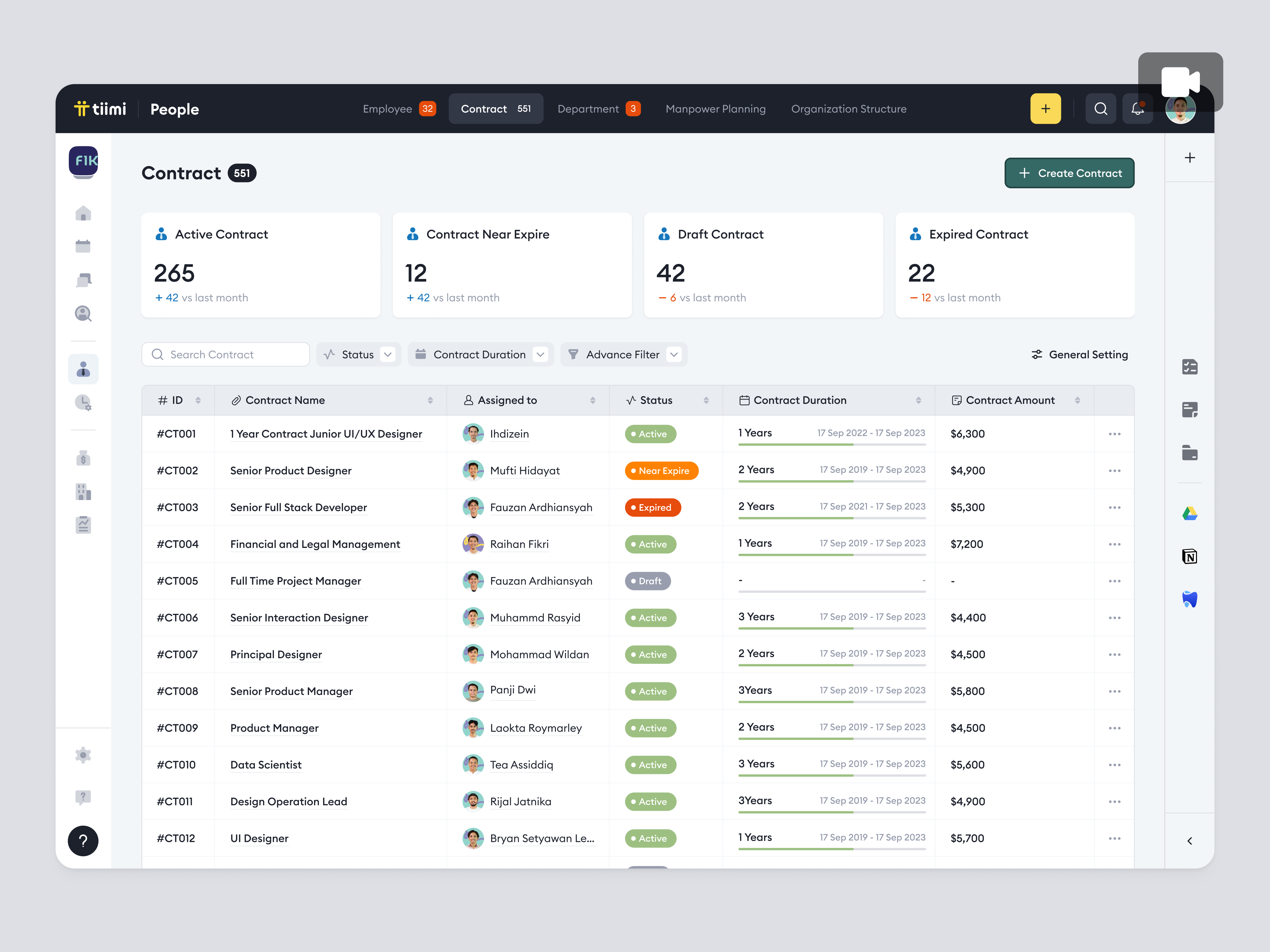 Tiimi – Employee Contract Editing for SaaS HR Management Systems animation candidate company contract employee hr hrd hrm hrs human resources job product design recruitment saas saas design team management ui ux web app web design