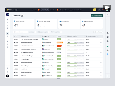 Tiimi – Employee Contract Editing for SaaS HR Management Systems animation candidate company contract employee hr hrd hrm hrs human resources job product design recruitment saas saas design team management ui ux web app web design