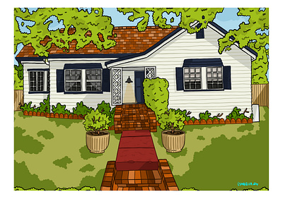 Vendale Avenue, Moorooka adobe adobe fresco design fresco graphic design illustration vector