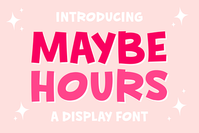 Maybe Hours Font hand lettering