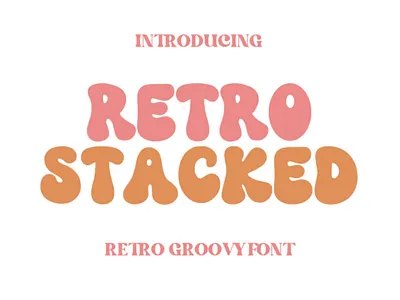 Retro Stacked font spring fonts