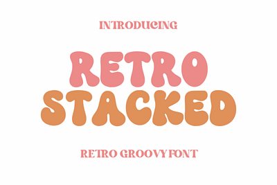 Retro Stacked font spring fonts