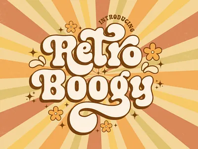 Retro Boogy font spring fonts