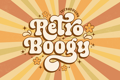 Retro Boogy font spring fonts