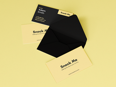 Business Card Mockup Snack Me branding business business card card credit card debit card design food freelance id inch logo minimal minimalism personal photoshop print visiting card