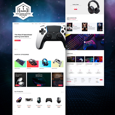 Gearnix - Gaming Gear & Accessories WooCommerce Theme e commerce ecommerce elementor game game devices shop game shop game shop website gaming gears gaming website gaming wordpress page builder shopify shopify theme tailwind css web design web development woocommerce woocommerce theme wordpress wordpress theme