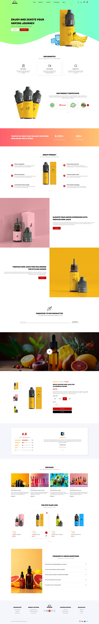 Vapohub - Vape Juice & E-Liquid WooCommerce Theme cbd oil drug store ecommerce elementor eliquid eliquid shop hemp oil natural shop organics shop shopify shopify theme tailwind css vape juice vape shop web design web development woocommerce woocommerce theme wordpress wordpress theme