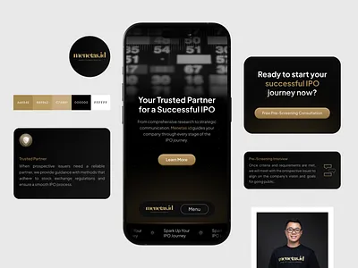 Menetas - Landing Page application branding design flat graphic design illustration interface investment landingpage logo mobile ui ux vector web