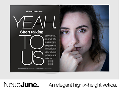 Neue June Magazine Layout, Part VI advertising big type branding copywriting creative direction design fashion fashion design font design fonts graphic design layout design luxury photography typography