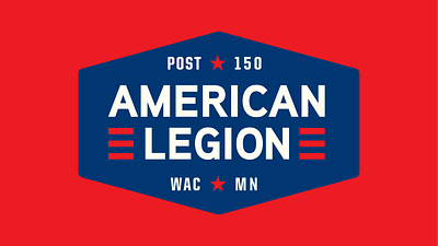 Waconia American Legion american badge design graphic design legion logo typography usa vector