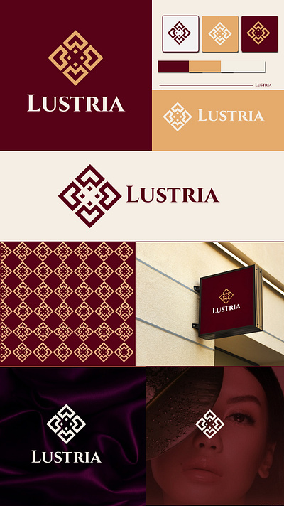 Lustria Fashion Logo Design – Elegant & Modern Identity branding graphic design trendy logo