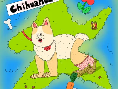 chihuahua animal branding character design dog graphic design illustration