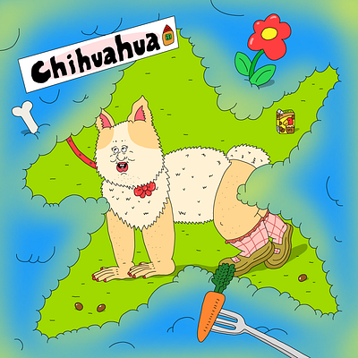 chihuahua animal branding character design dog graphic design illustration