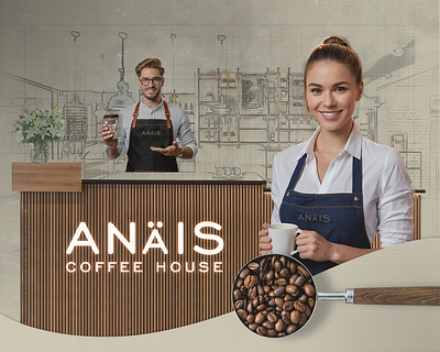 Anäis Coffee House & Bakery │ Brand Identity branding graphic design logo motion graphics