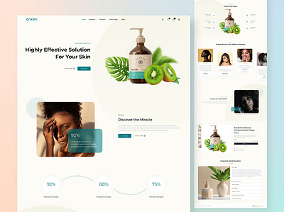 Onxen - Single Product WooCommerce Theme beauty shop boutique cosmetics shop ecommerce elementor landing page lipsticks natural cosmetic natural shop shopify shopify theme single product skin care shop tailwind css web design web development woocommerce woocommerce theme wordpress wordpress theme