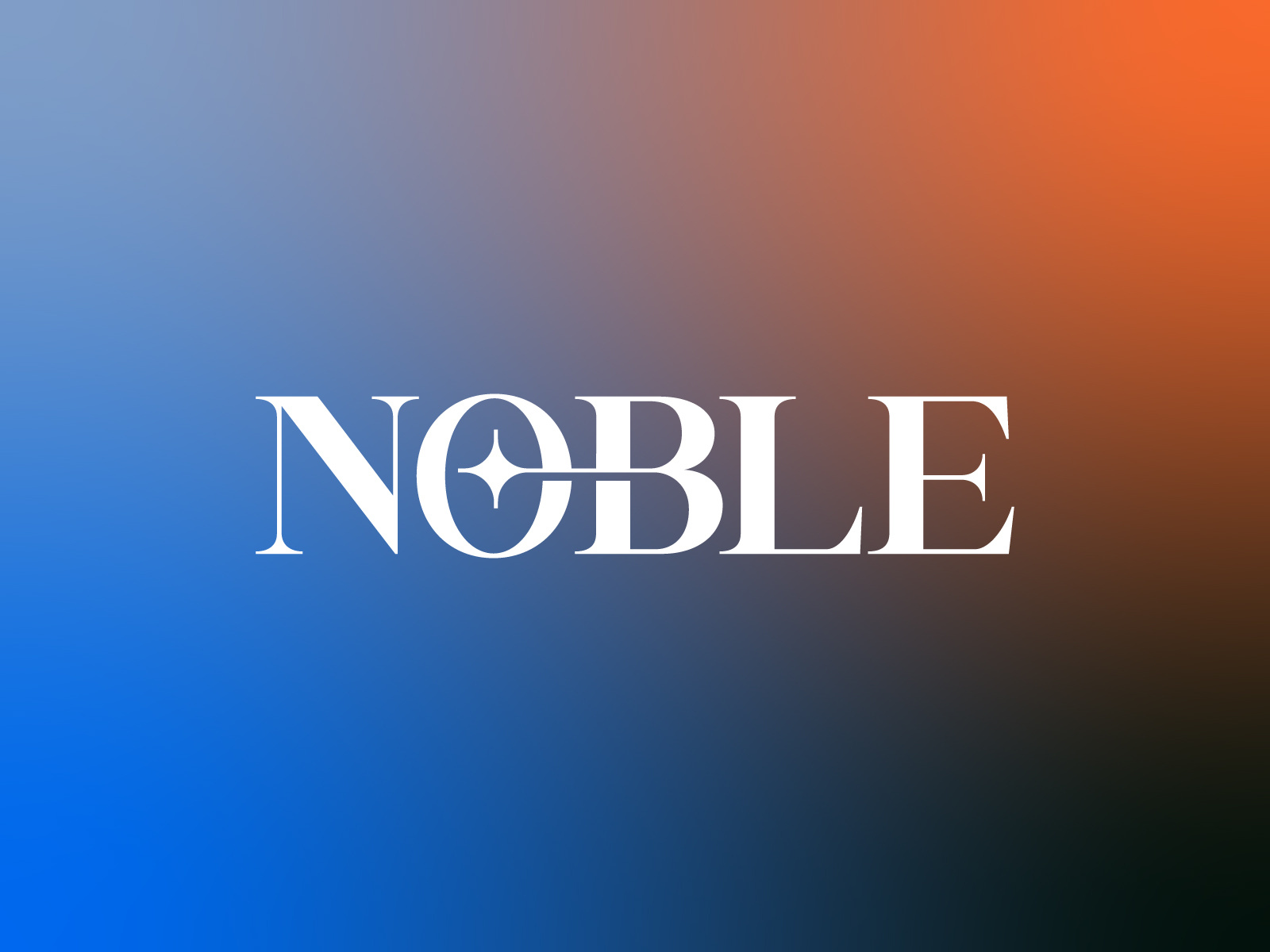 Example of Noble Typography logo design