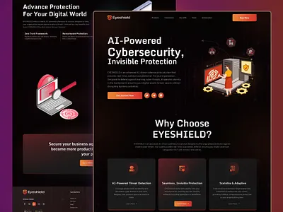 Cybersecurity website. cloud cloud consulting cyber landing page cyber protection cyber threats cybersecurity website hackers landing page lockspace security network security security security systems software development uiux