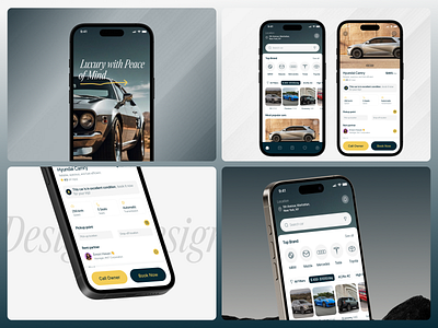 LuxuryRide – Car Rental App UI rental marketplace