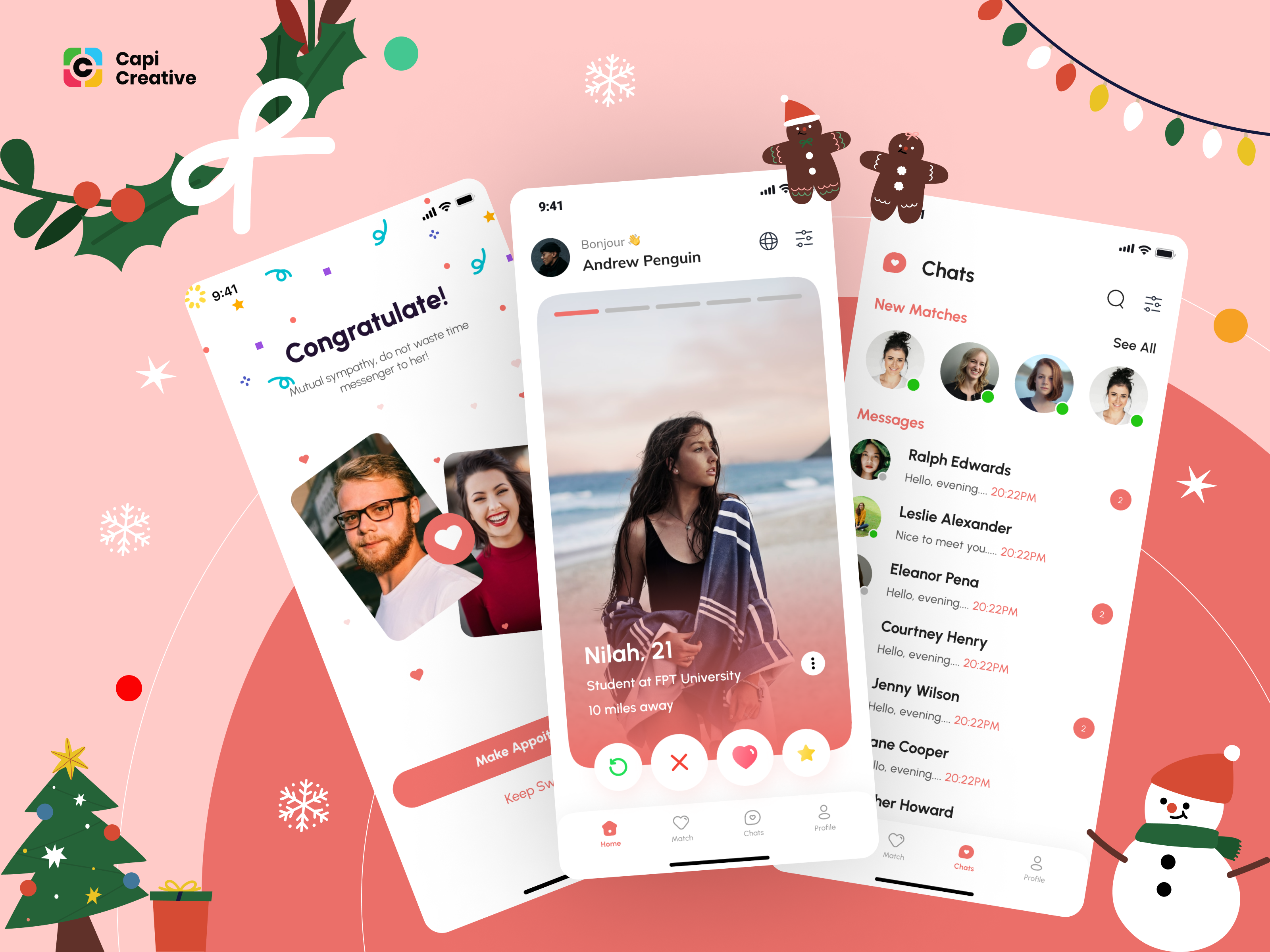 Example of Dating Mobile App UI/UX Design