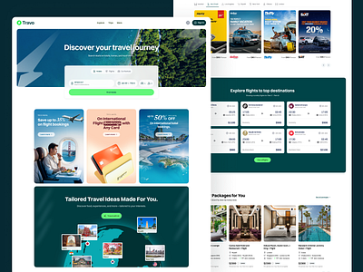 Travel Landing Page I Travo booking branding clean design homepage hotel landing page ticketing tourism travel ui ux website