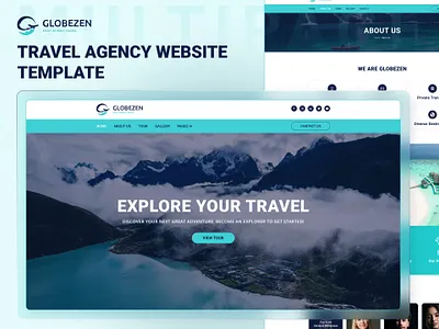 Globezen – Travel agency HTML5 Responsive Website Template bootstrap css3 design designtocodes modern design multipage torism tourism business travel travel agency trending ui