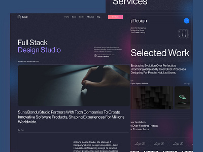 Full Stack Design Studio agency agency website clean design developer development full satck design agency full stack agency simple ui web website website design website development