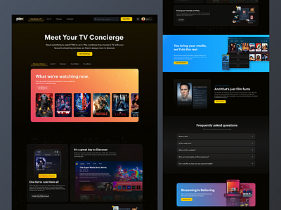 Movie Streaming Website clean ui entertainment game streaming landing page live streaming media streaming movie streaming movie streaming website music streaming online streaming redesign shasanko creations streaming streaming platform streaming website ui ux video streaming web design website