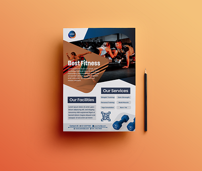 Fitness Flyer Templates adobe advertising brand identity branding businessflyer design fitness fitness flyer flyer flyerdesign flyerdesigns graphic design illustration logo marketing motion graphics poster print print design template