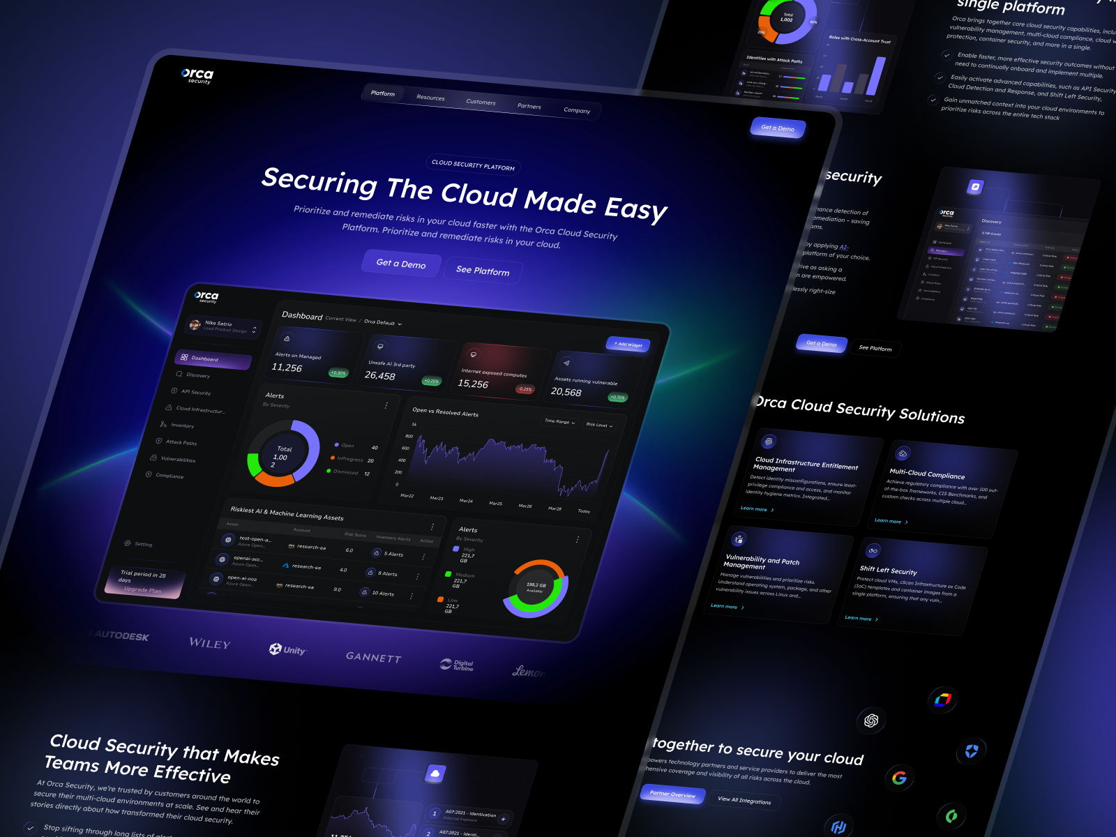 Orca - Cloud Computing Landing Page by Yeasin Islam on Dribbble