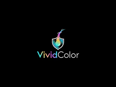 Vividcolor: Modern Colorful Logo Design for Hair Color Business brand identity branding creative design design logo flat graphic graphic design icon illustration logo logo design logos logotype minimal minimal logo minimalist minimalist logo modern timeless